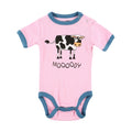 Pink - Front - LazyOne Infants Moody Cow Creeper