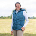Cool Slate Blue - Side - Coldstream Womens-Ladies Leitholm Quilted Gilet