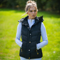 Black - Lifestyle - Coldstream Womens-Ladies Leitholm Quilted Gilet