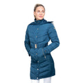 Black - Close up - Coldstream Womens-Ladies Branxton Quilted Coat