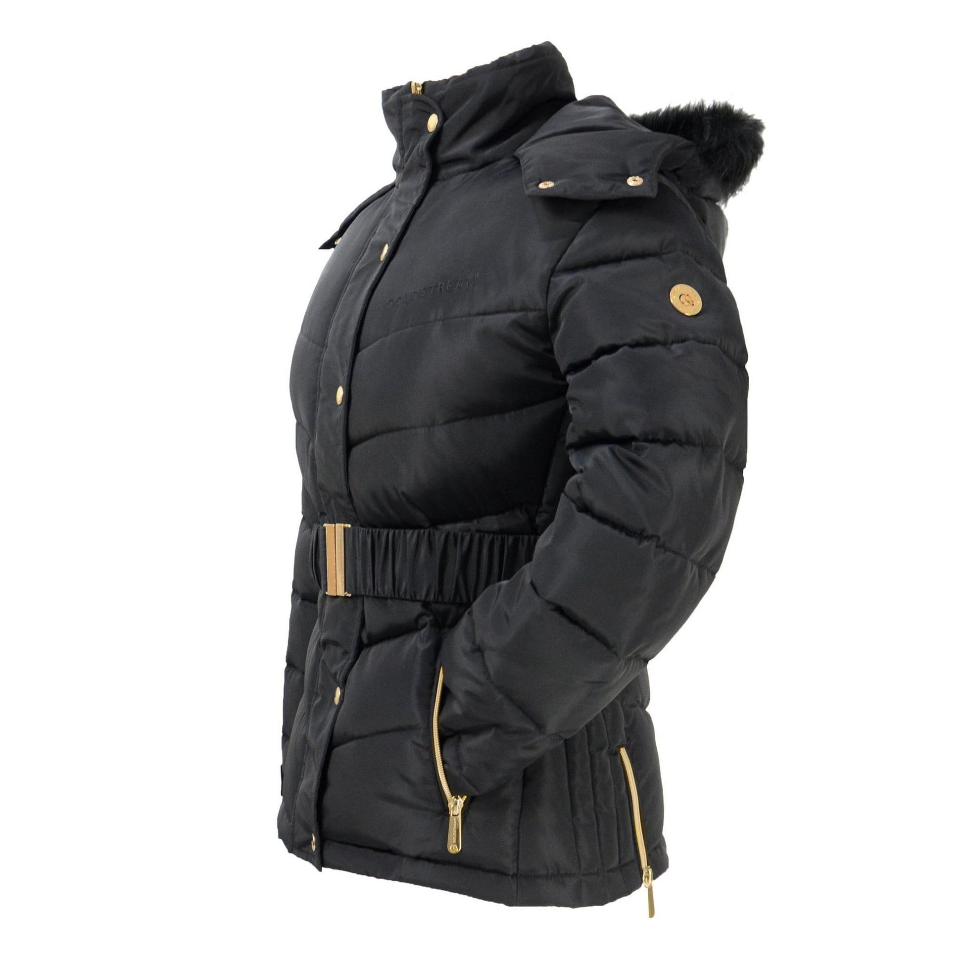 Black - Lifestyle - Coldstream Womens-Ladies Cornhill Quilted Coat