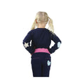 Navy - Close up - Little Rider Childrens-Kids I Love My Pony Collection Long-Sleeved T-Shirt