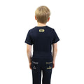 Navy-Yellow - Lifestyle - Little Knight Childrens-Kids Be Brave T-Shirt