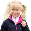 Navy-Pink - Back - Little Rider Childrens-Kids Sue Soft Shell Jacket