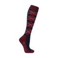 Multicoloured - Side - Hy Womens-Ladies Synergy Argyle Boot Socks