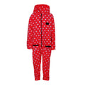 Red - Front - Supreme Products Childrens-Kids Dotty Fleece Jumpsuit