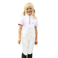 White - Side - Little Rider Girls Sara Horse Riding Tights