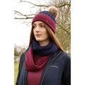Navy-Fig - Back - Hy Womens-Ladies Synergy Luxury Snood