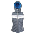 Grey-White-Blue - Close up - Coldstream Womens-Ladies Stichill Gilet