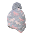 Grey-Pink - Lifestyle - Hy Childrens-Kids Flaine Hat