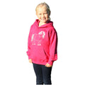 Fuchsia - Front - British Country Collection Girls Twinkle Pony Glitter Hoodie