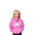Pink - Side - British Country Collection Childrens-Kids Dancing Unicorn Hoodie