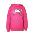 Pink - Front - British Country Collection Childrens-Kids Dancing Unicorn Hoodie