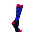 Navy-Red-Blue - Back - Hy Adults Signature Socks (Pack of 3)