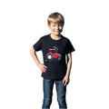 Navy-Red - Front - British Country Collection Childrens-Kids Tractor T-Shirt
