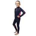 Navy-Magenta - Side - Hy Childrens-Kids DynaMizs Ecliptic Base Layer Top