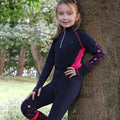 Navy-Magenta - Lifestyle - Hy Childrens-Kids DynaMizs Ecliptic Base Layer Top