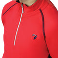Red-Navy - Pack Shot - Hy Childrens-Kids DynaMizs Ecliptic Base Layer Top