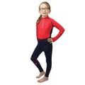 Red-Navy - Front - Hy Childrens-Kids DynaMizs Ecliptic Base Layer Top