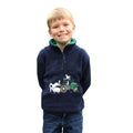 Navy-Green - Front - British Country Collection Childrens-Kids Fleece Jacket