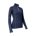 Navy-Grey - Front - Coldstream Womens-Ladies Lennel Top