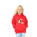 Red - Front - British Country Collection Girls Pony Hoodie