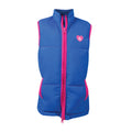 Cobalt Blue-Magenta - Side - Hy Childrens-Kids Thelwell Collection Race Gilet