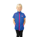 Cobalt Blue-Magenta - Pack Shot - Hy Childrens-Kids Thelwell Collection Race Gilet