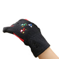 Grey-Red - Side - Little Knight Childrens-Kids Tractor Collection Fleece Glove