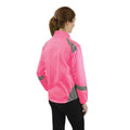 Fluorescent Pink - Back - HyVIZ Childrens-Kids Jacket