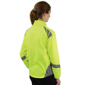 Yellow - Back - HyVIZ Childrens-Kids Jacket