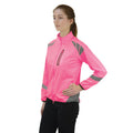 Fluorescent Pink - Front - HyVIZ Childrens-Kids Jacket