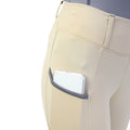 Beige-Pencil Point Grey - Side - Hy Sport Active Womens-Ladies Horse Riding Tights