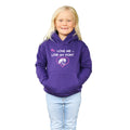 Purple - Front - British Country Collection Childrens-Kids Love Me Love My Pony Hoodie