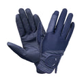 Navy-Silver - Front - Coldstream Unisex Adult Blakelaw Diamante Riding Gloves