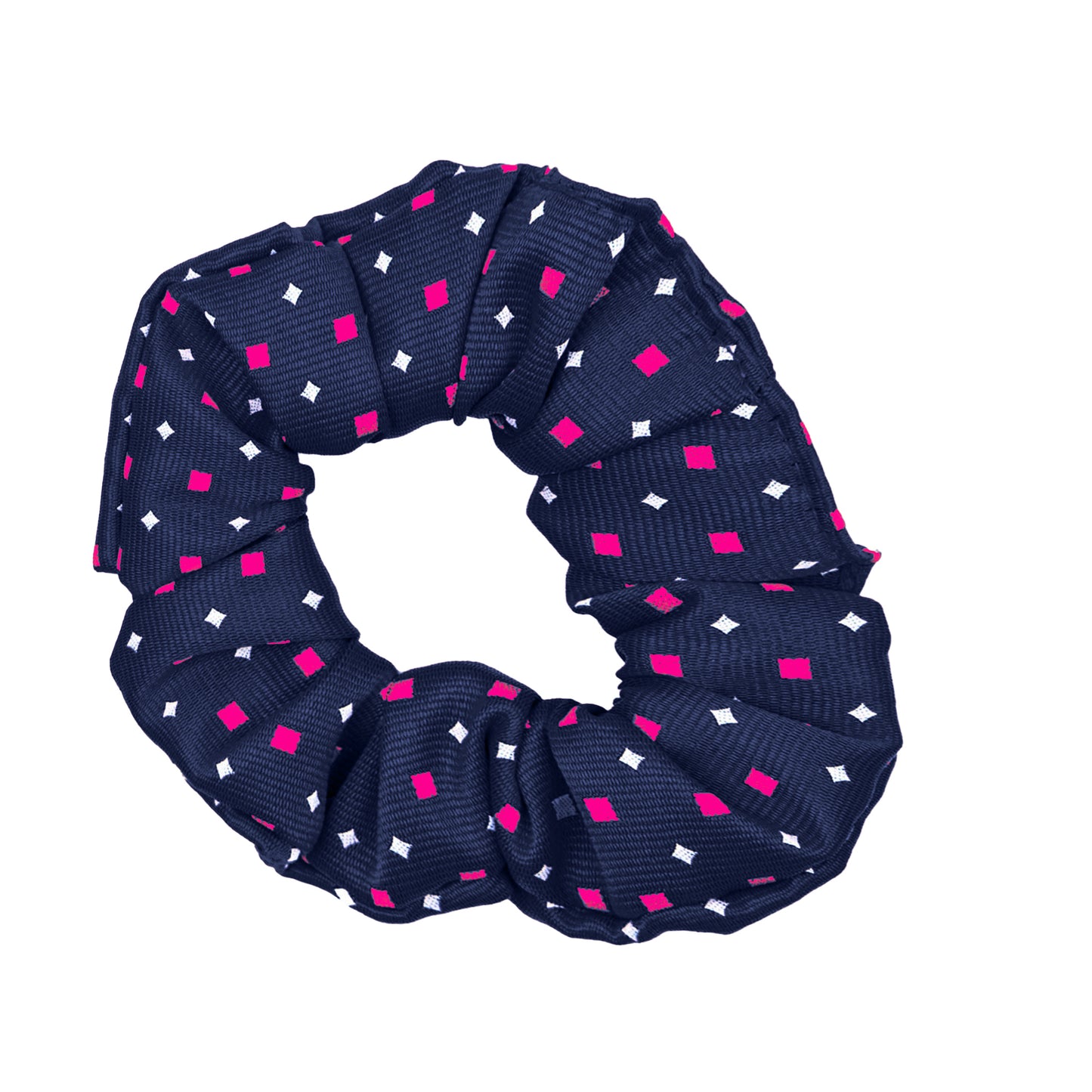 Navy-Pink - Back - Supreme Products Diamond Scrunchie