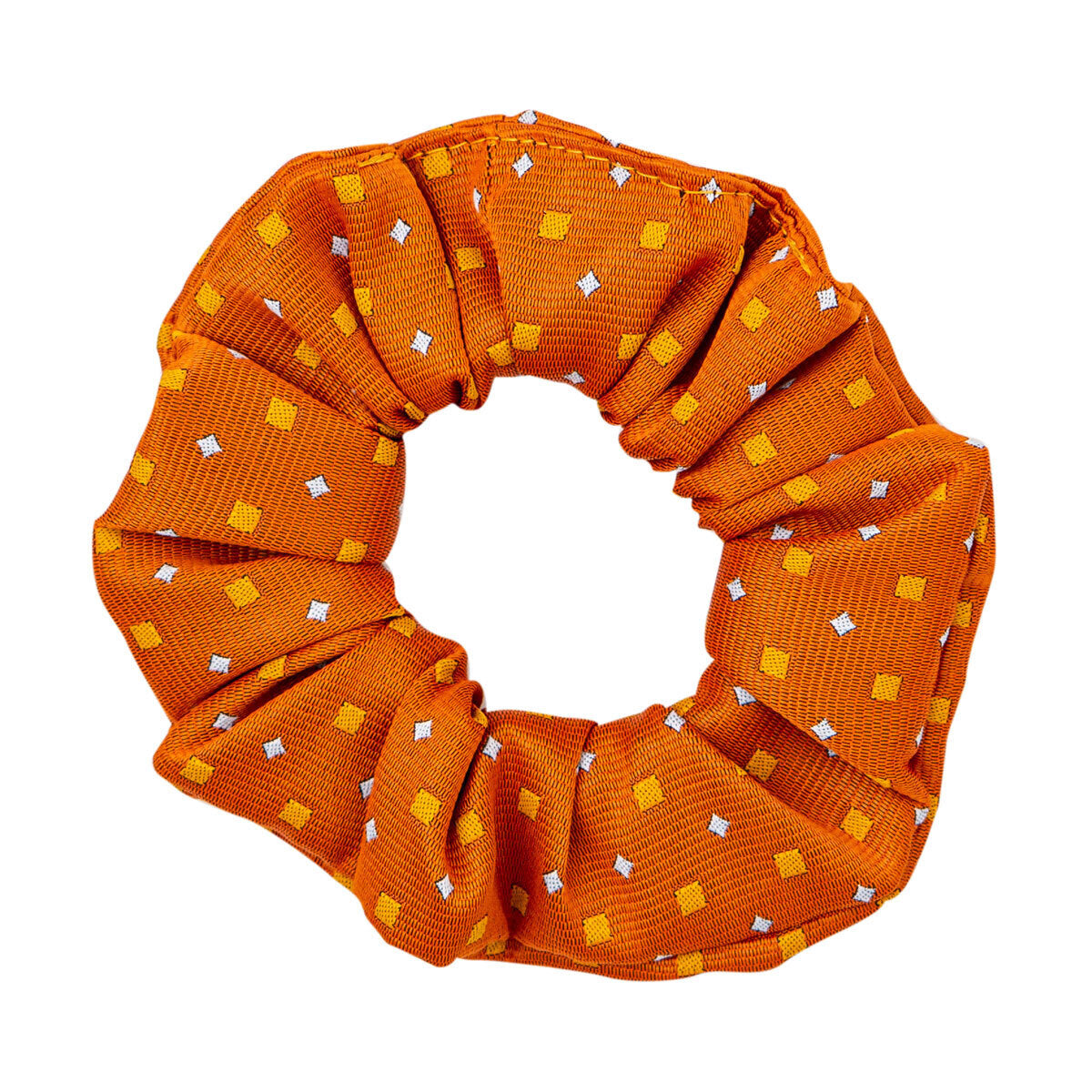 Orange-Gold - Front - Supreme Products Diamond Scrunchie