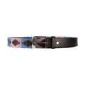 Grape-Riviera Blue - Front - Hy Unisex Adult Synergy Collection Leather Polo Belt