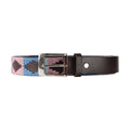 Grape-Riviera Blue - Back - Hy Unisex Adult Synergy Collection Leather Polo Belt