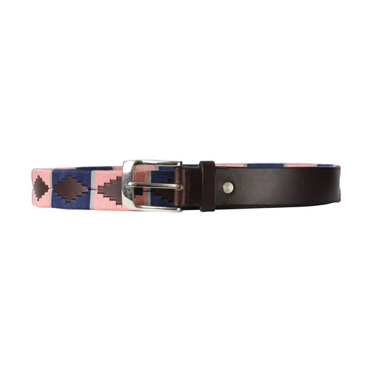 Navy-Rose - Front - Hy Unisex Adult Synergy Collection Leather Polo Belt
