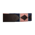 Grape-Riviera Blue - Lifestyle - Hy Unisex Adult Synergy Collection Leather Polo Belt