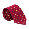 Burgundy-Gold - Side - Supreme Products Unisex Adult Diamond Show Tie