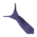 Navy-Pink - Back - Supreme Products Unisex Adult Diamond Show Tie