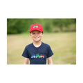 Red-Green - Back - British Country Collection Childrens-Kids Tractor Baseball Cap