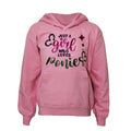 Baby Pink - Front - British Country Collection Childrens-Kids Just A Girl Who Loves Ponies Hoodie