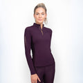 Mulberry Purple - Pack Shot - Coldstream Womens-Ladies Ednam Base Layer Top