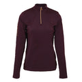 Mulberry Purple - Front - Coldstream Womens-Ladies Ednam Base Layer Top