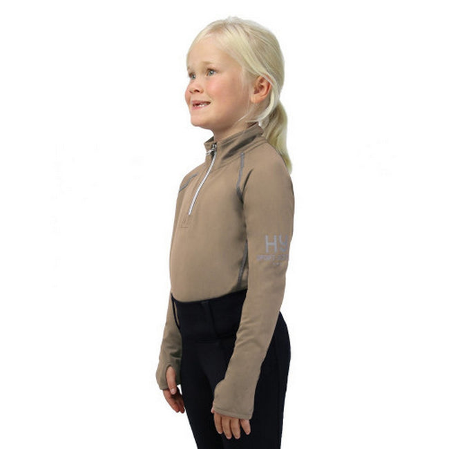 Desert Sand - Front - Hy Sport Active Childrens-Kids Young Rider Base Layer Top