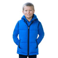 Cobalt Blue - Side - Little Knight Childrens-Kids Farm Collection Padded Riding Gilet