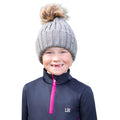 Grey - Back - Hy Childrens-Kids Valloire Beanie